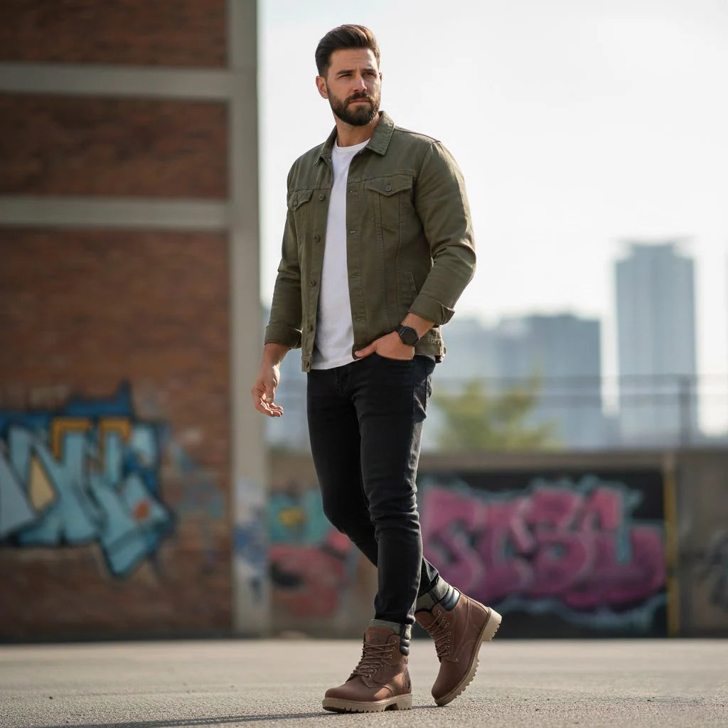 Botas Brahma de Cuero Premium - Resistencia y Confort para Hombres que No Se Detienen