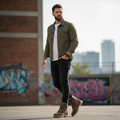 Botas Brahma de Cuero Premium - Resistencia y Confort para Hombres que No Se Detienen
